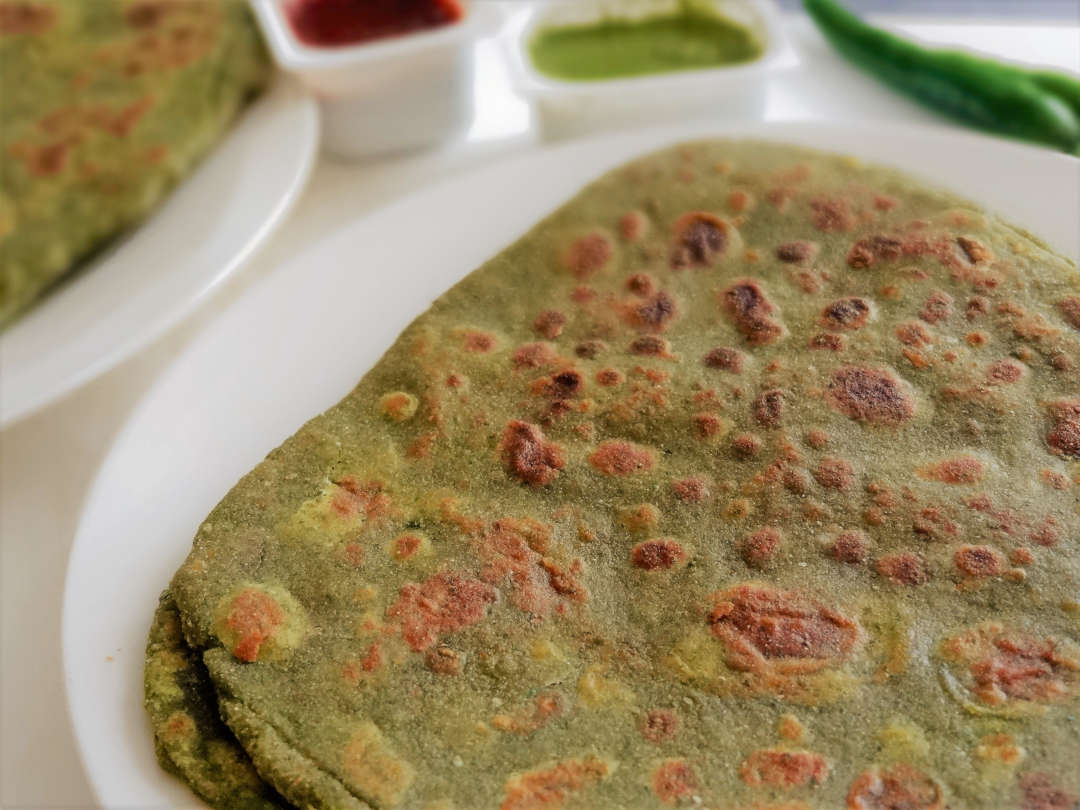 Palak Paratha Recipe | Spinach Paratha Recipe | How to make Palak ...
